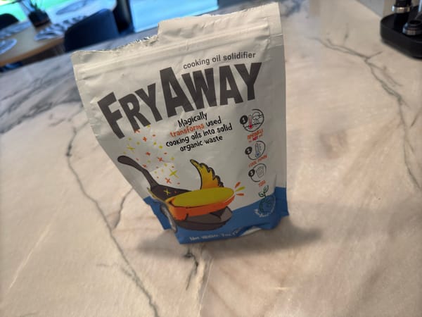 FryAway makes cooking oil a gelatin